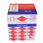 CABLE STAPLES 9/16 wide 1-1/4 long 500pack BRISCON