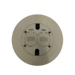 Hubbell PFBCGYA Scrubshield plastic floor box cover/flange gray