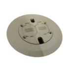 Hubbell PFBCGYA Scrubshield plastic floor box cover/flange gray