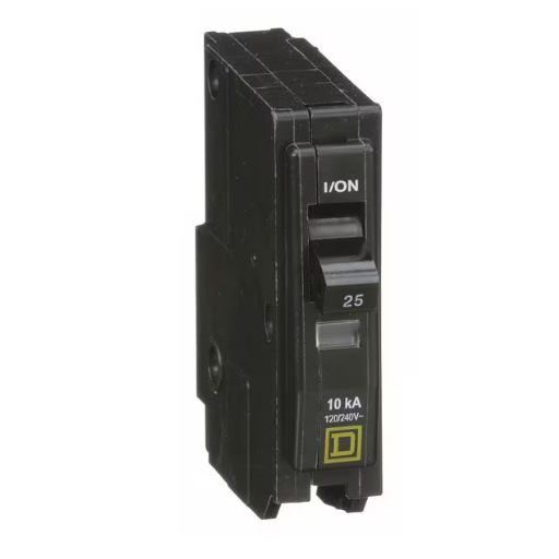Circuit breaker 25amp 1pole type QOB SQUARE D